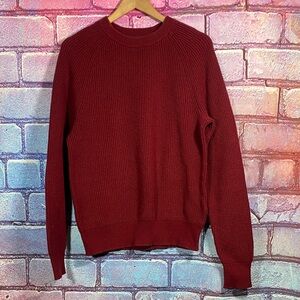 Michael Kors Ribbed Knit Crewneck Sweater Men’s M Red